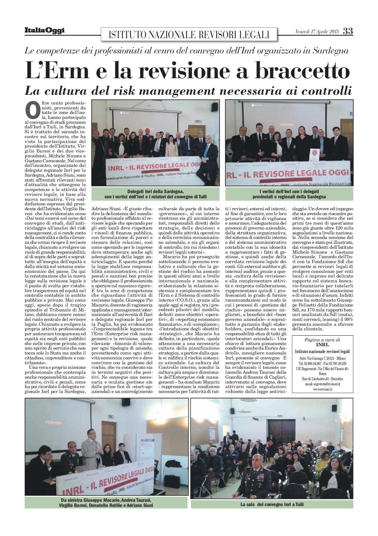 L'Erm e la revisione a braccetto